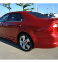ford fusion 2010 dk  red sedan sport gasoline 6 cylinders front wheel drive automatic with overdrive 77539