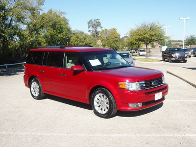 ford flex 2011 red sel gasoline 6 cylinders front wheel drive automatic 76049