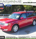 ford flex 2011 red sel gasoline 6 cylinders front wheel drive automatic 76049