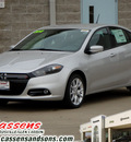 dodge dart 2013 silver sedan rallye gasoline 4 cylinders front wheel drive automatic 62034