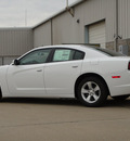 dodge charger 2013 white sedan se gasoline 6 cylinders rear wheel drive automatic 62034