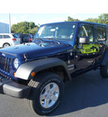 jeep wrangler unlimited 2013 dk  blue suv sport gasoline 6 cylinders 4 wheel drive automatic 33157