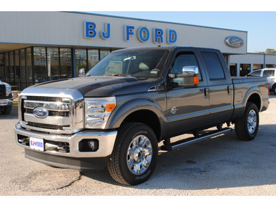 ford f 250 super duty 2012 gray lariat fx4 biodiesel 8 cylinders 4 wheel drive shiftable automatic 77575