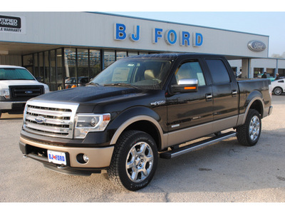 ford f 150 2013 black lariat gasoline 6 cylinders 4 wheel drive shiftable automatic 77575