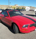 ford mustang 2005 red gasoline 6 cylinders rear wheel drive automatic 81212