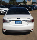 hyundai sonata hybrid 2012 white sedan hybrid 4 cylinders front wheel drive automatic 76049