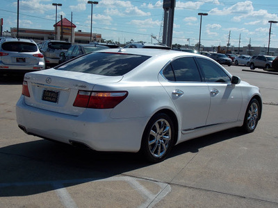 lexus ls 460 2007 off white sedan gasoline 8 cylinders rear wheel drive shiftable automatic 77074