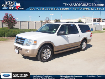 ford expedition el 2012 white suv xlt flex fuel 8 cylinders 2 wheel drive automatic 76108