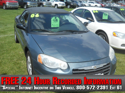 chrysler sebring 2006 green gtc gasoline 6 cylinders front wheel drive 4 speed automatic 99212