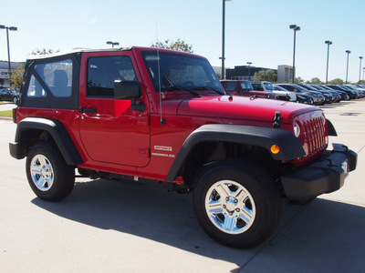 jeep wrangler 2012 red suv sport gasoline 6 cylinders 4 wheel drive automatic 76018