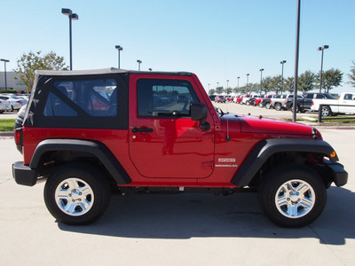 jeep wrangler 2012 red suv sport gasoline 6 cylinders 4 wheel drive automatic 76018