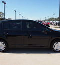 nissan versa 2010 black hatchback 1 8 s gasoline 4 cylinders front wheel drive automatic with overdrive 76018
