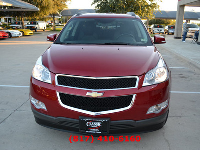 chevrolet traverse 2012 red lt gasoline 6 cylinders front wheel drive automatic 76051