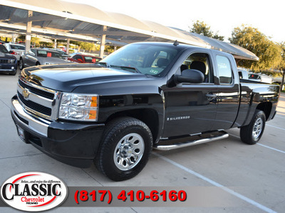 chevrolet silverado 1500 2009 black pickup truck work truck gasoline 8 cylinders 2 wheel drive automatic 76051