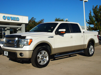 ford f 150 2010 white lariat flex fuel 8 cylinders 4 wheel drive automatic 76011