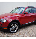 bmw x3 2008 red suv 3 0si gasoline 6 cylinders all whee drive automatic 78757