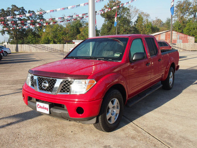 nissan frontier 2007 red se gasoline 6 cylinders rear wheel drive automatic with overdrive 77662