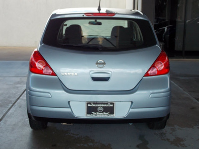 nissan versa 2011 lt  blue hatchback 1 8 s gasoline 4 cylinders front wheel drive automatic with overdrive 77477