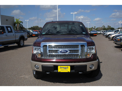 ford f 150 2010 dk  red lariat flex fuel 8 cylinders 4 wheel drive automatic 78572