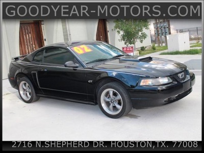ford mustang 2002 black coupe gt deluxe gasoline 8 cylinders rear wheel drive automatic with overdrive 77008