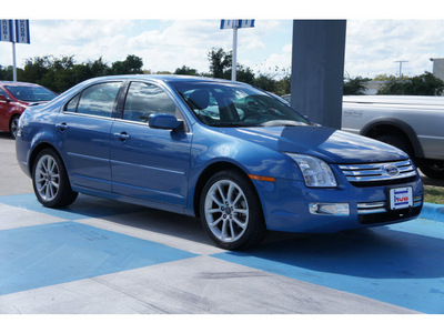 ford fusion 2009 dk  blue sedan v6 sel gasoline 6 cylinders front wheel drive automatic 77094