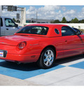 ford thunderbird 2004 red deluxe gasoline 8 cylinders rear wheel drive automatic 77094