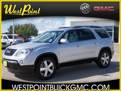 gmc acadia 2009 silver suv slt 1 gasoline 6 cylinders front wheel drive automatic 77094