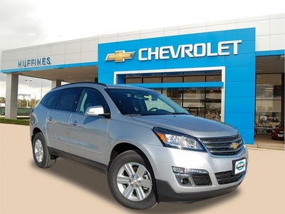 chevrolet traverse 2013 silver suv lt gasoline 6 cylinders front wheel drive 6 speed automatic 75067