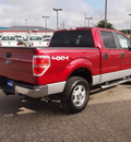 ford f 150 2013 red xlt gasoline 6 cylinders 4 wheel drive automatic 78861