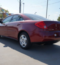 pontiac g6 2008 red sedan value leader gasoline 4 cylinders front wheel drive automatic 75141