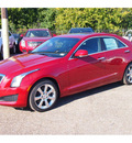 cadillac ats 2013 red sedan 2 5l luxury gasoline 4 cylinders rear wheel drive automatic 77074