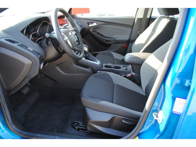 ford focus 2012 blue hatchback se flex fuel 4 cylinders front wheel drive automatic 77532