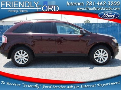 ford edge 2009 dk  red suv limited gasoline 6 cylinders front wheel drive 6 speed automatic 77532