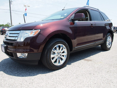 ford edge 2009 dk  red suv limited gasoline 6 cylinders front wheel drive 6 speed automatic 77532