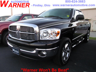 dodge ram 1500 2008 black big horn gasoline 8 cylinders 4 wheel drive automatic with overdrive 45840