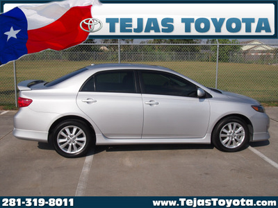 toyota corolla 2010 silver sedan s gasoline 4 cylinders front wheel drive automatic 77338