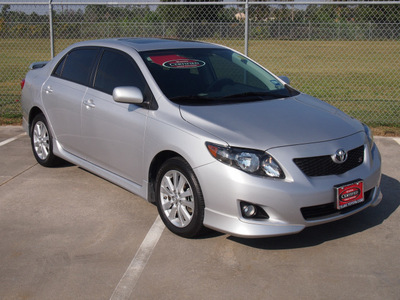 toyota corolla 2010 silver sedan s gasoline 4 cylinders front wheel drive automatic 77338