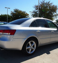 hyundai sonata 2007 silver sedan gasoline 6 cylinders front wheel drive automatic 76011