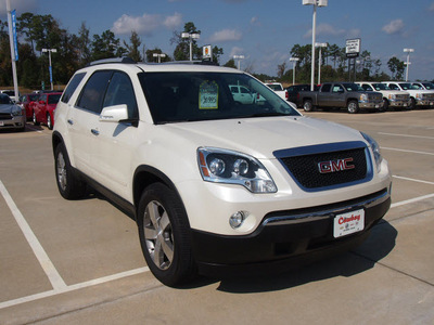 gmc acadia 2012 white suv slt gasoline 6 cylinders front wheel drive automatic 77656
