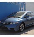 honda civic 2009 blue sedan gasoline 4 cylinders front wheel drive automatic 78505