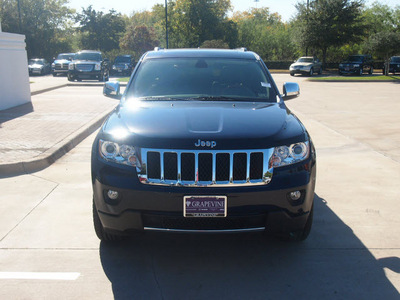 jeep grand cherokee 2013 dk  blue suv overland gasoline 6 cylinders 2 wheel drive automatic 76051
