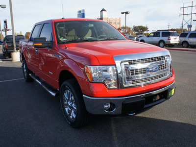 ford f 150 2013 red xlt gasoline 6 cylinders 4 wheel drive automatic 79407