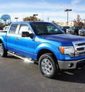 ford f 150 2013 blue xlt flex fuel 8 cylinders 4 wheel drive automatic 79407