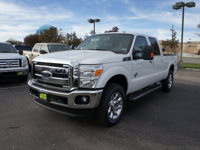 ford f 250 super duty 2012 white lariat biodiesel 8 cylinders 4 wheel drive automatic 79407
