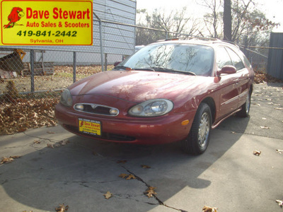 mercury sable 1997 red wagon ls gasoline 6 cylinders front wheel drive automatic 43560
