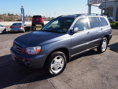 toyota highlander 2006 dk  blue suv limited 6 cylinders automatic 94010