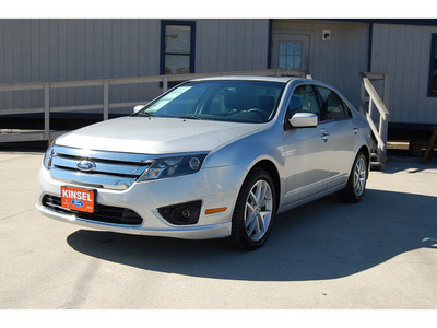 ford fusion 2011 silver sedan sel 6 cylinders automatic with overdrive 77706
