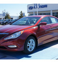 hyundai sonata 2013 dk  red sedan gls 4 cylinders automatic 77094