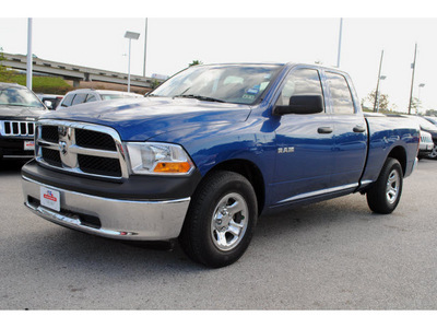 dodge ram 1500 2010 blue pickup truck st gasoline 6 cylinders 2 wheel drive 4 speed automatic 77017