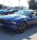 ford mustang 2013 blue coupe gt gasoline 8 cylinders rear wheel drive automatic 77375